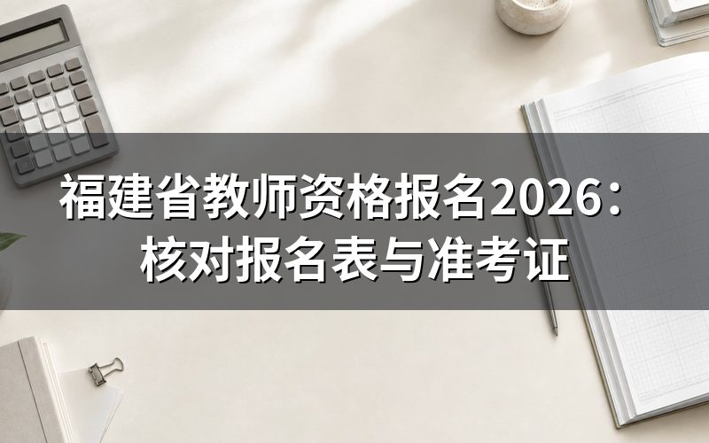 福建省教育考试院教师资格证报名，查看审核状态与缴费回执
