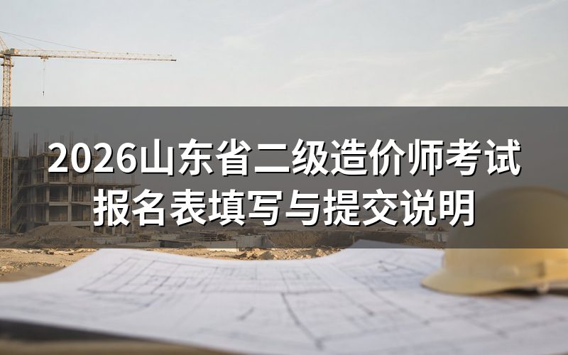 山东省二级造价工程师报名,先核对报名表资格栏