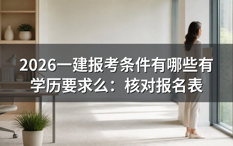 一建报考条件有哪些:逐项核对报名表