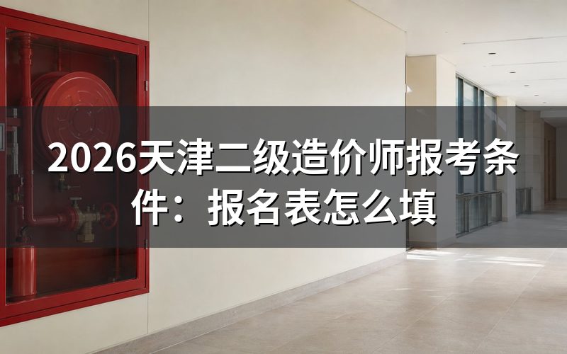 天津二级造价工程师报名条件,逐栏核对报名表