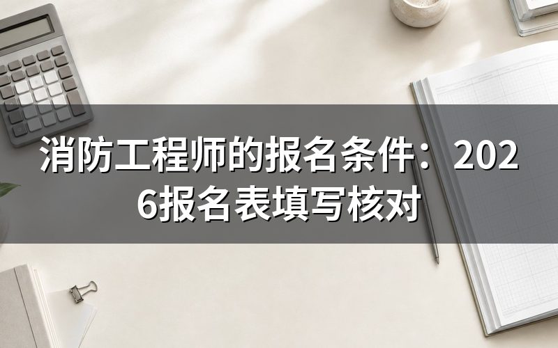 一级消防工程师的报名条件,逐栏核对报名表