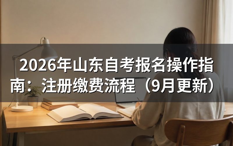 山东自考报名操作指南中新考生怎么注册
