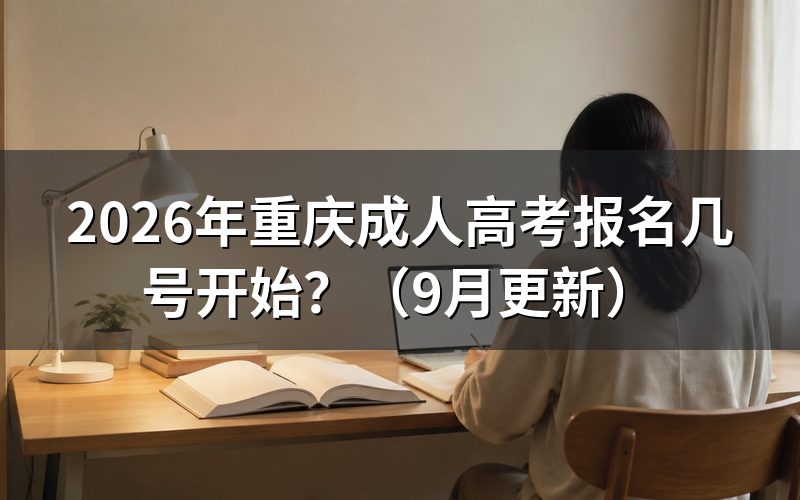重庆成人高考报名几号开始