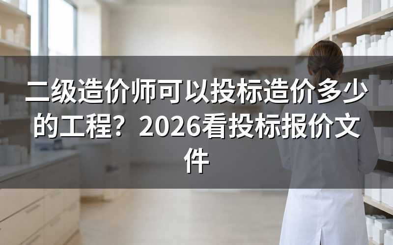 二级造价工程师可独立开展的具体工作有:核对投标报价文件