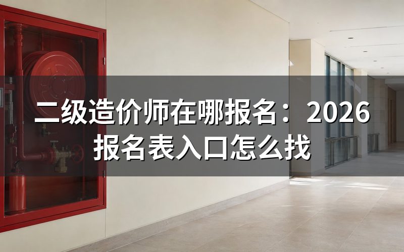 二级造价师报名官网,报名表从哪里填