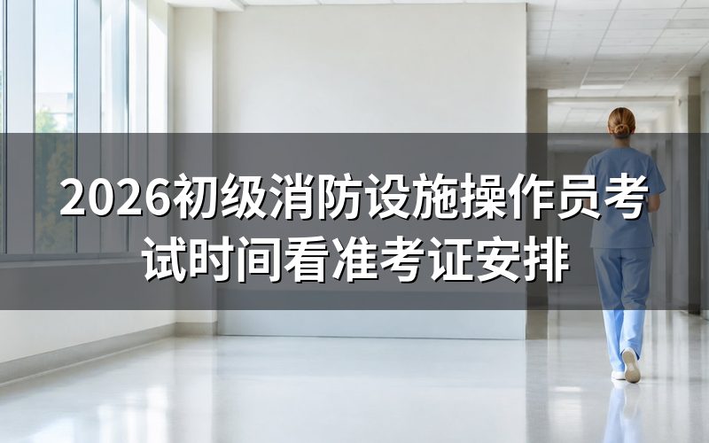 初级消防设施操作员 考试时间,以准考证日期为准