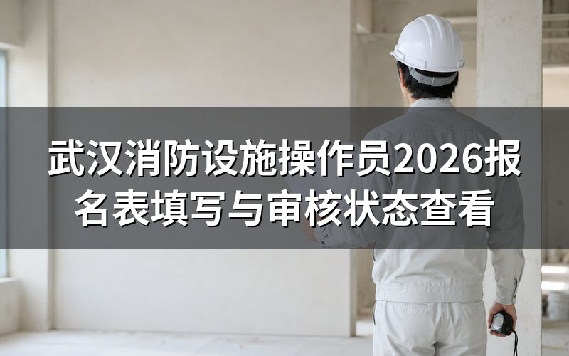 武汉消防设施操作员报考条件,先核对报名表等级栏