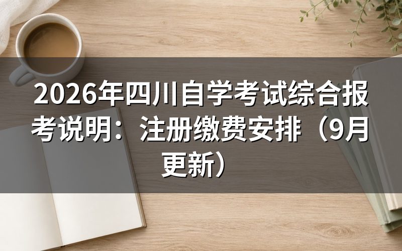 四川自学考试综合报考说明中哪些人可以注册