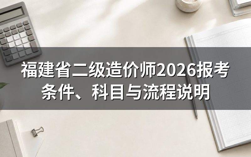 福建省二级造价师是什么证书?