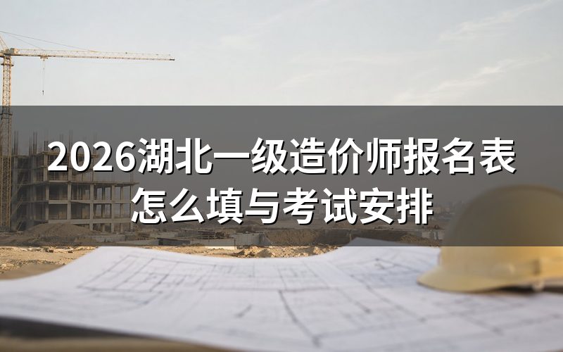 湖北一级造价师报名时间，核对报名表日期