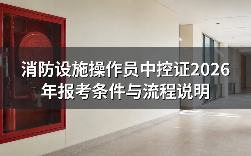 查消防设施操作员中控证,先去哪个网站