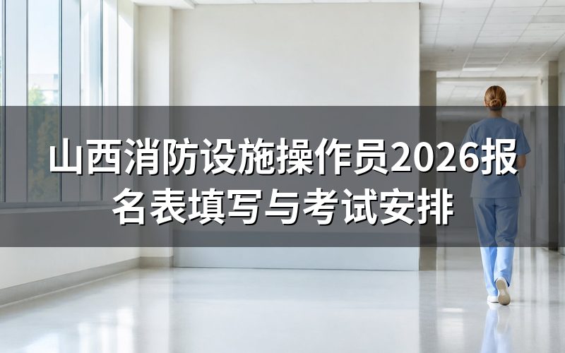 山西消防设施操作员报名,先核对报名表