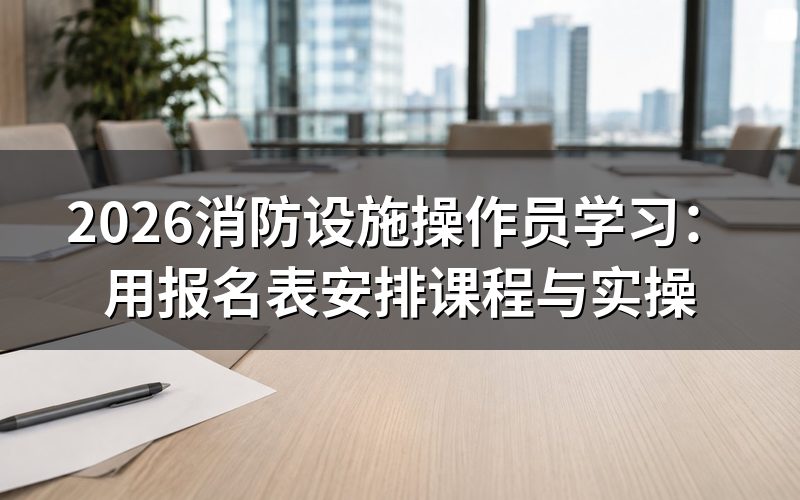 消防设施操作员学习报名,先核对报名表