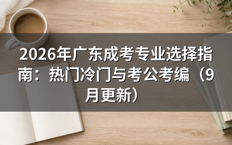 广东成考专业选择热门还是冷门