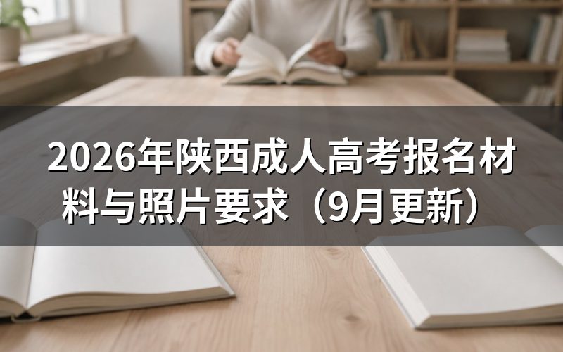 陕西成人高考报名材料与照片要求是什么