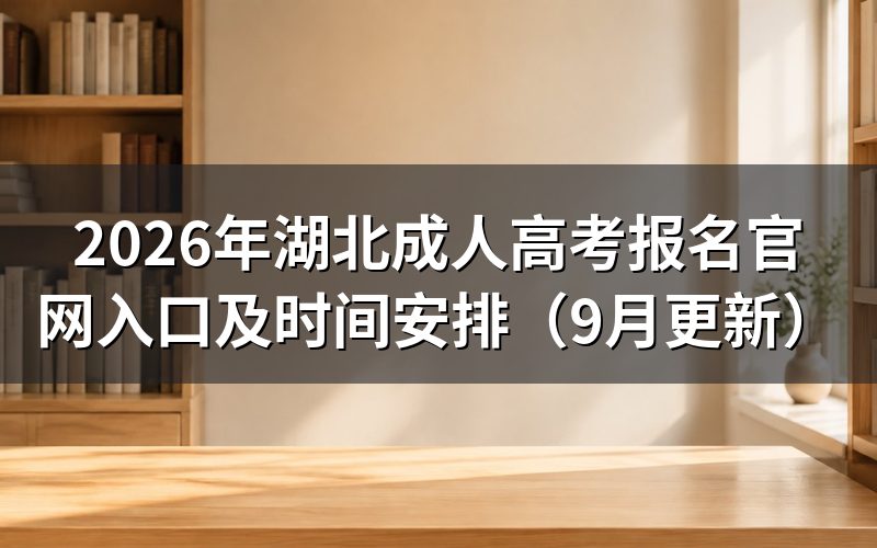 湖北成人高考报名官网入口怎么找