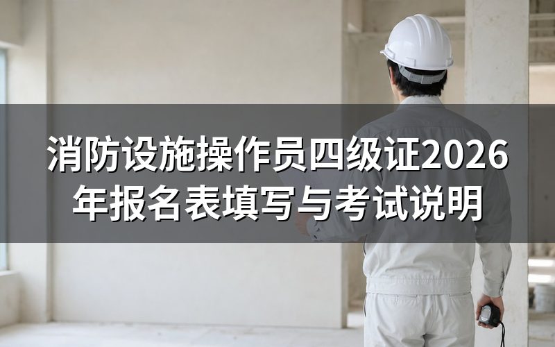 消防设施操作员四级中级工,先核对报名表