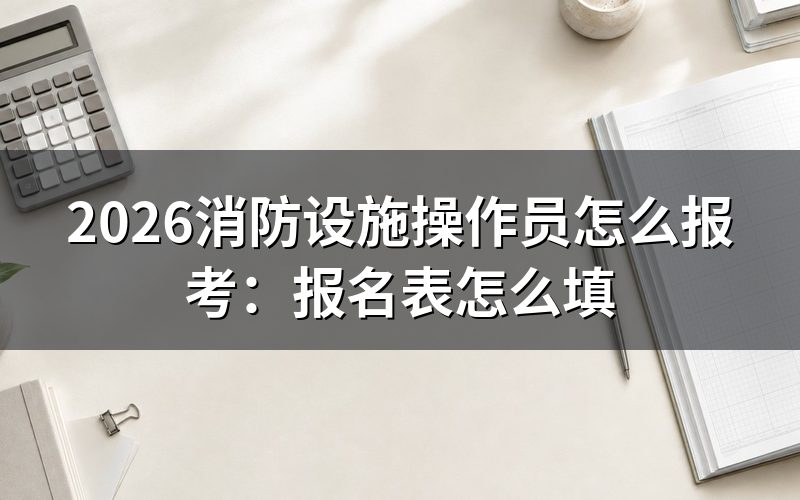 网上怎么报考消防设施操作员证,先填报名表