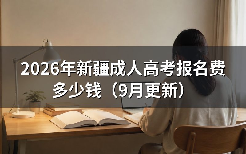 新疆成人高考报名费多少钱怎么计算