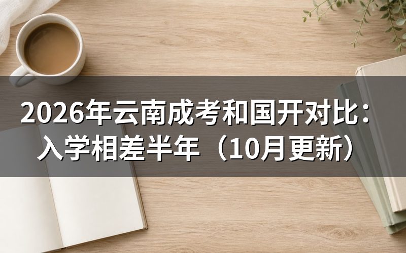 云南成考和国开对比怎么选择入学方式