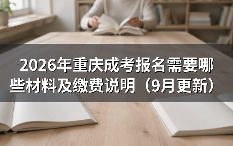 重庆成考报名需要哪些材料