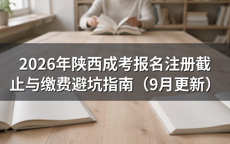 陕西成考报名注册截止前要办完什么