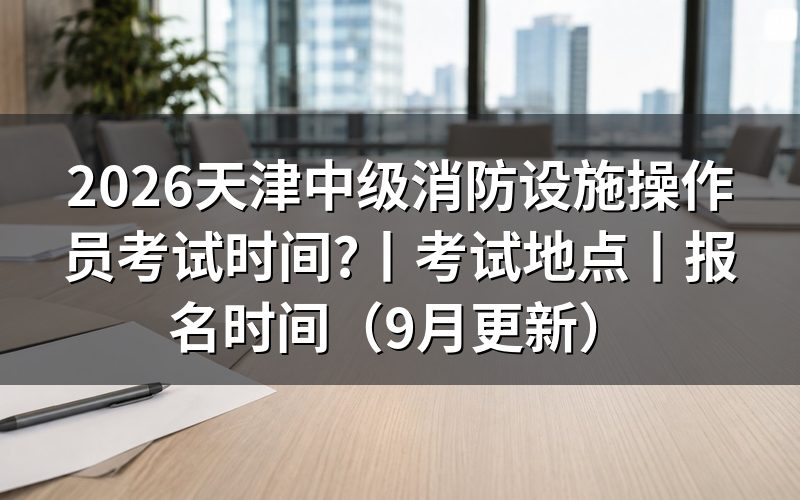 天津消防设施操作员考试时间,先看考务公告上的批次栏