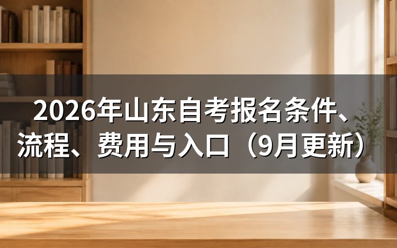 山东自考报名条件有哪些