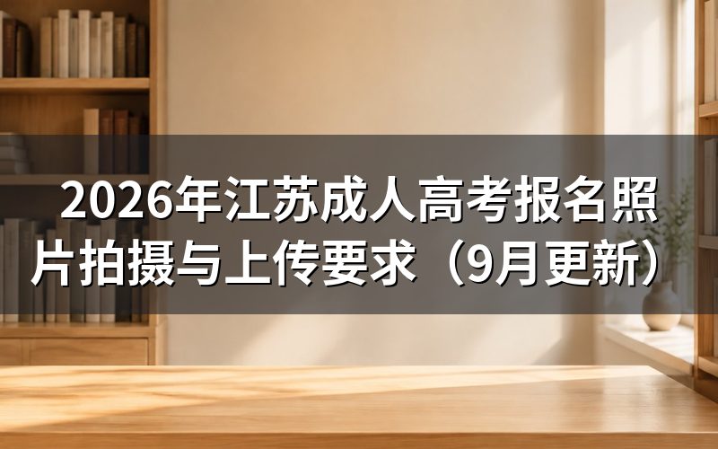 江苏成人高考报名照片怎么拍才合规