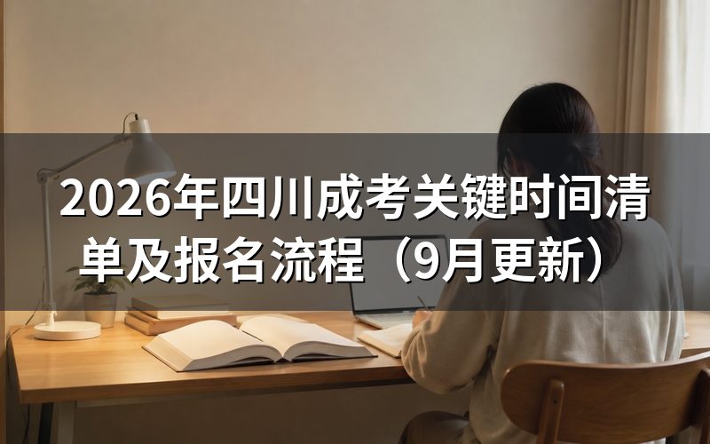四川成考关键时间内怎样完成网上报名