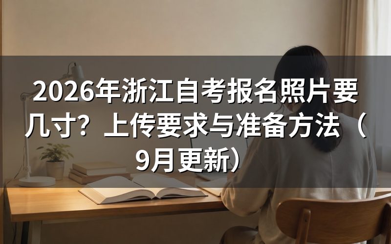 浙江自考报名照片要几寸及怎么拍