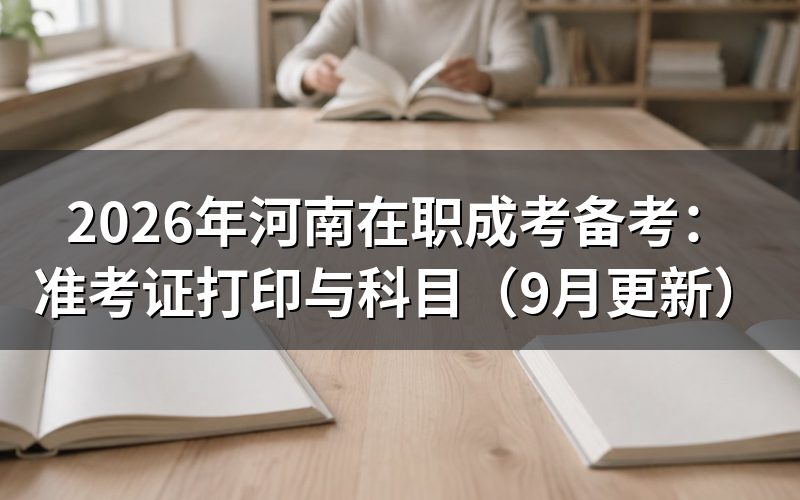 河南在职成考备考要记住哪些日期