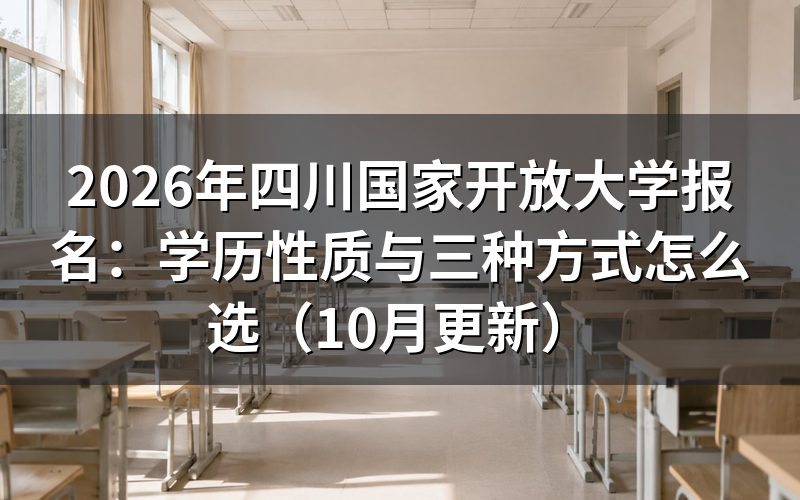四川国家开放大学报名取得什么学历