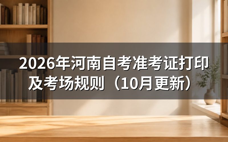 河南自考准考证打印后核对哪些信息