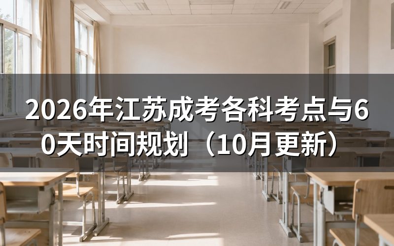 江苏成考各科考点与报考层次怎么对应