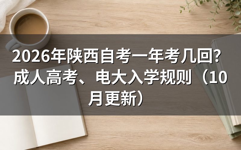 陕西自考一年考几回以及怎么报名