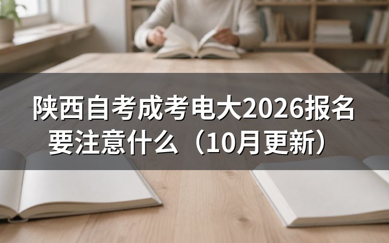 陕西自考新生怎么注册报名
