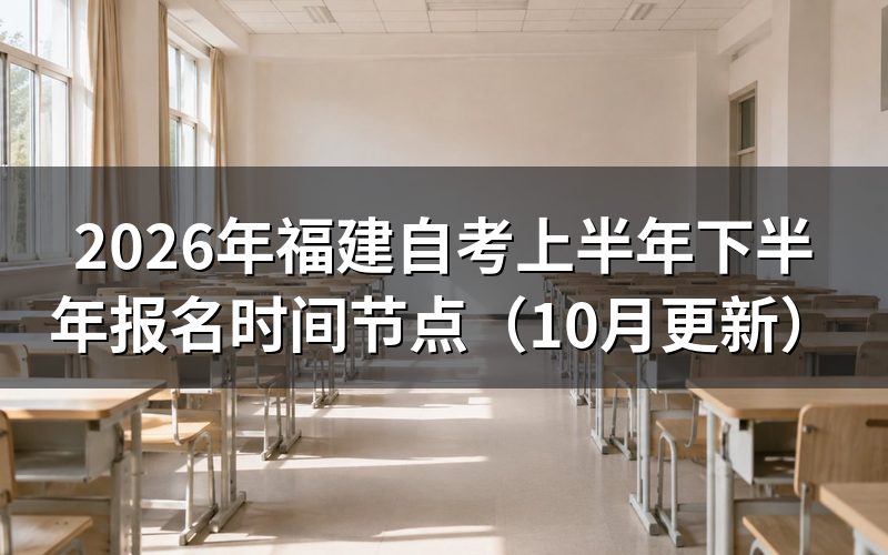 福建自考新生注册和课程报考要分开办吗