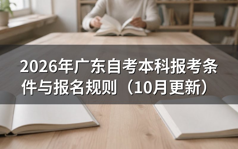 广东自考本科报名需要什么条件