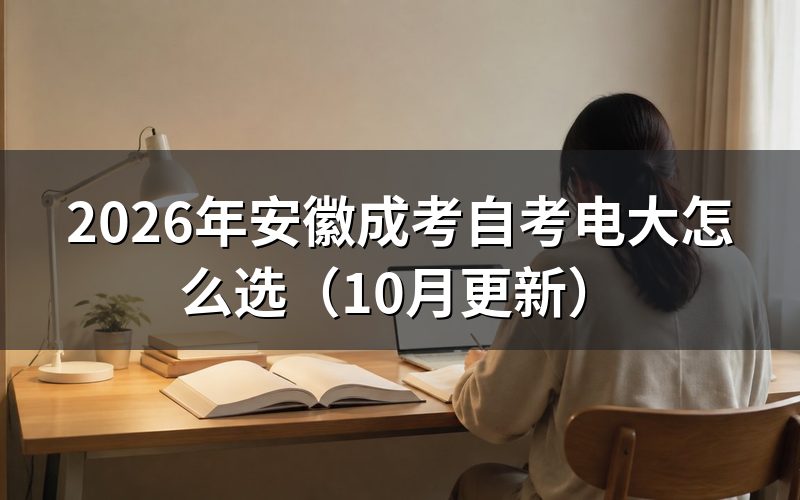 安徽成考和自考、电大怎么选