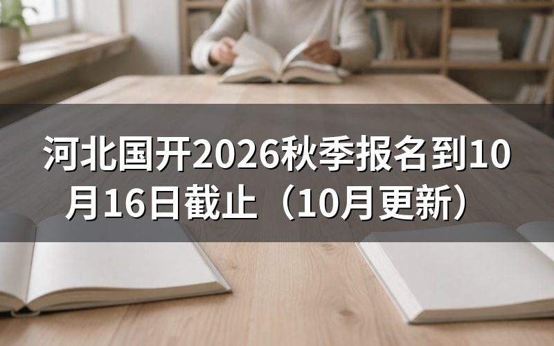 河北国开专升本和高起专报考条件分别是什么