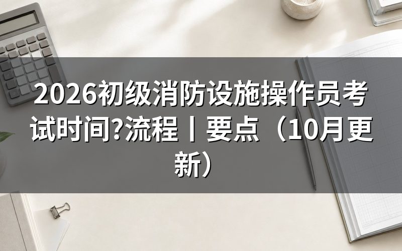 消防设施操作员考试时间,看准考证上的场次