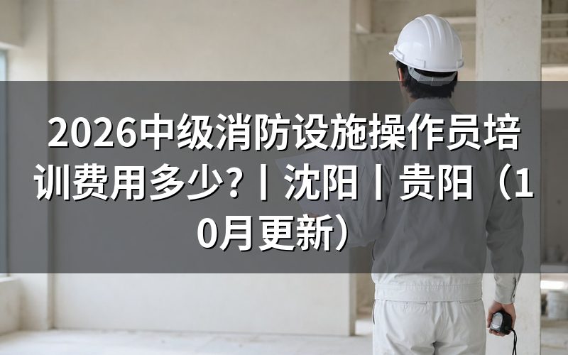 中级消防设施操作员培训,先核对收费清单