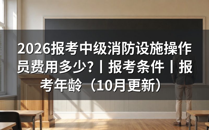 中级消防设施操作员报考费用，看缴费通知