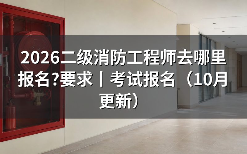 二级消防工程师在哪报名,先核对报名表的考试名称
