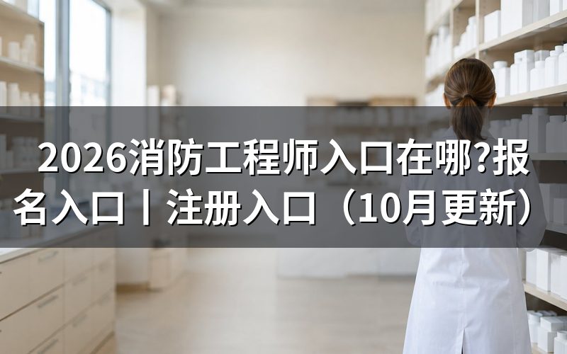 一级消防工程师入口,先看报名表状态