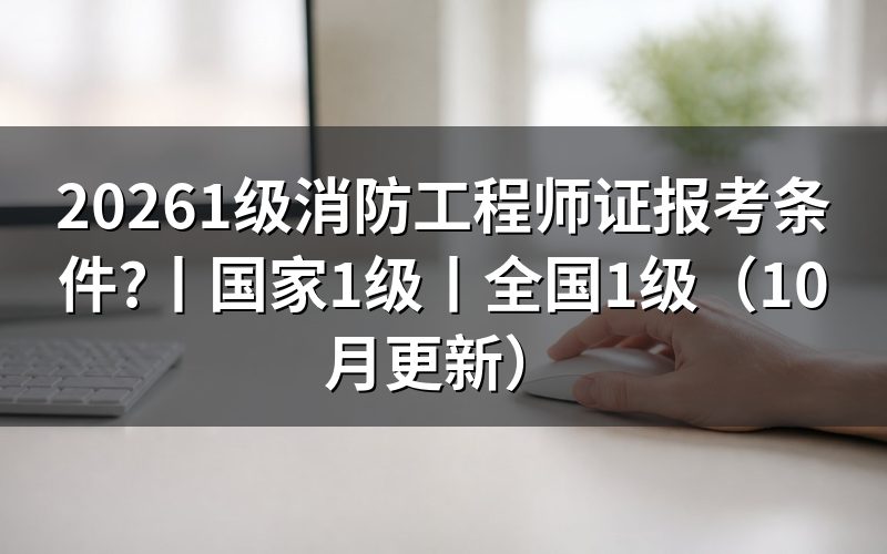 1级消防工程师的报考条件，先对报考条件表