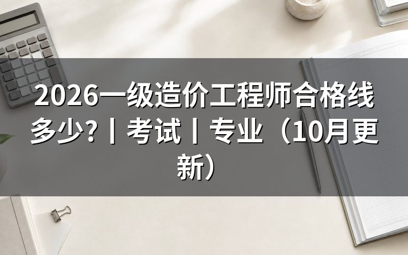 一级造价工程师考试合格分数，逐科核对成绩单