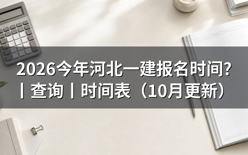 河北一建报名时间,查看报名平台日期