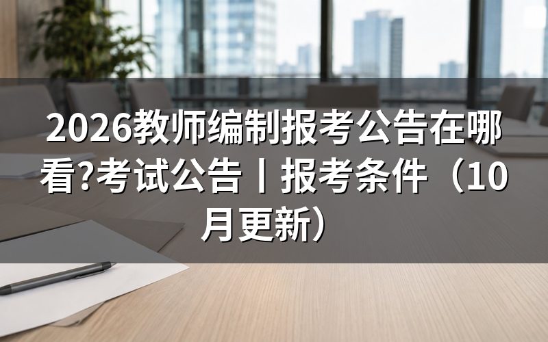教师编制考试公告,先核对公告名称